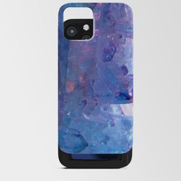 Purple Crystal Geode iPhone Card Case