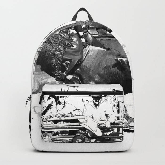 Rodeo Bull Riding Champ Backpack by onlinegifts Rodeo Bull Riding Champ Backpack by onlinegifts