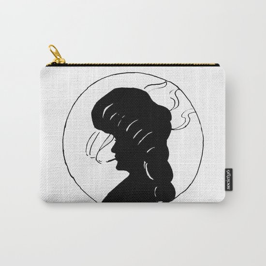 Lady smoking. Carry-All Pouch