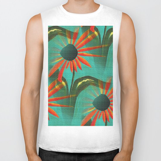 Pointing Petals Biker Tank