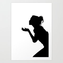 Silhouette - Girl Art Print