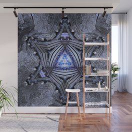 Sacred Geometry Art - Zion HEX - Futuristic City Design Wall Mural