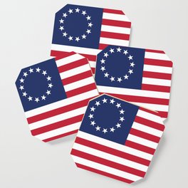 Betsy Ross flag of the USA Coaster