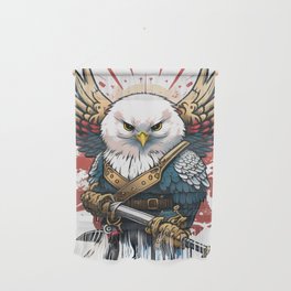 The Eagle with a Samurai Sword Wall Hanging