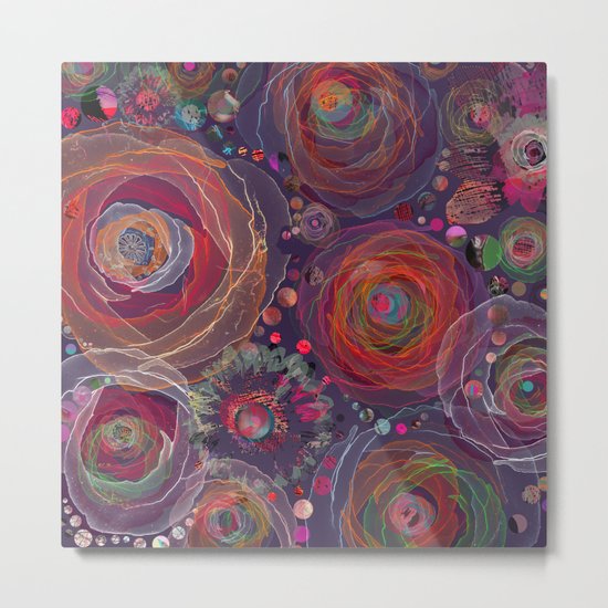 Floral abstract(53). Metal Print