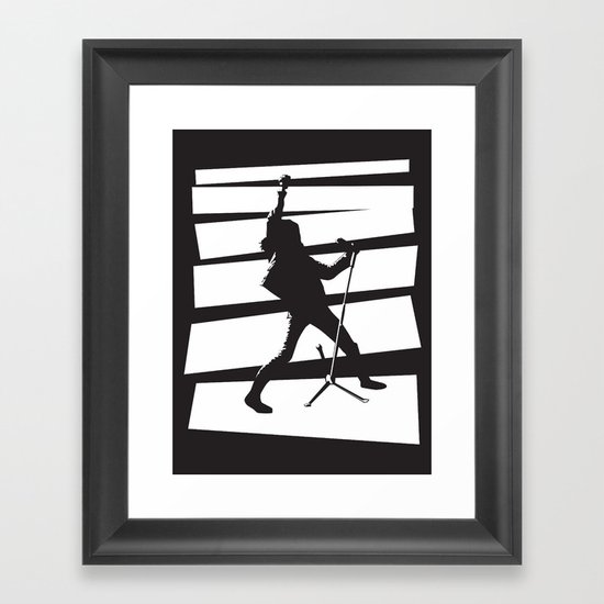 Legendary Punk Frontman Framed Art Print