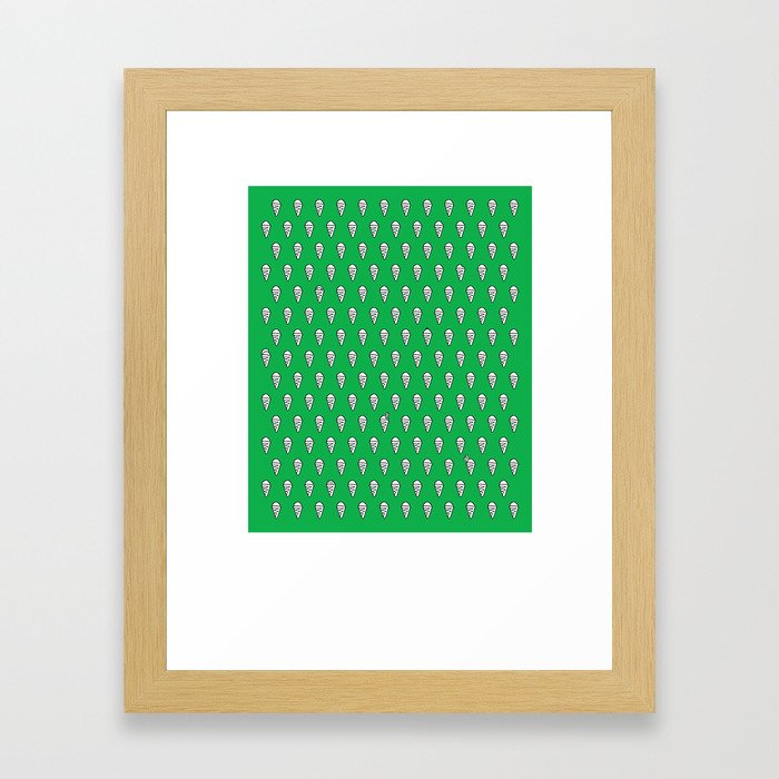 180 ice-creams Green Framed Art Print