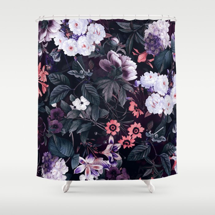 Midnight Garden XXI Shower Curtain