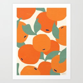 Lots of Oranges Art Print