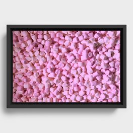 bath of yummy marshmallows Framed Canvas