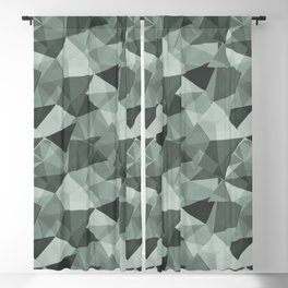 Abstract Geometrical Triangle Patterns 4 Valspar America Sea Green - Green Water - Zinc Blue Blackout Curtain