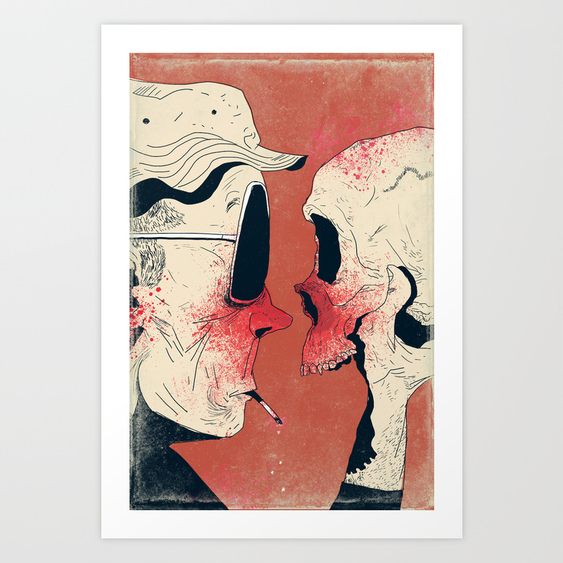 Hunter S Thompson Art Print By Dushan Society6