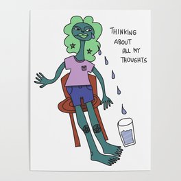thinking about my thoughts Poster