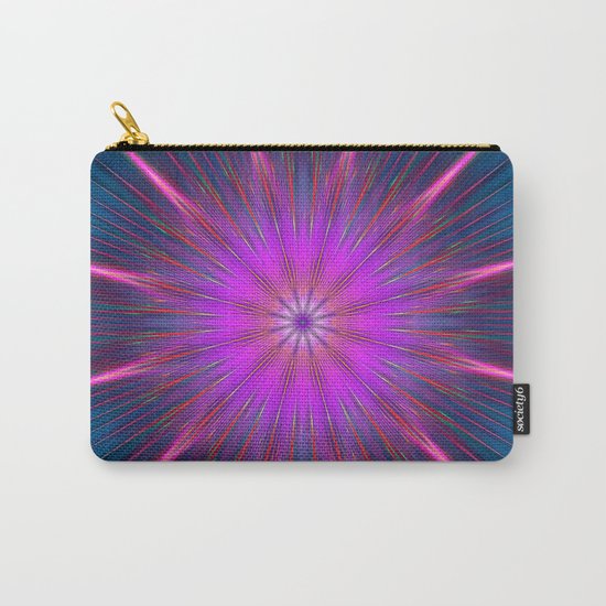 Artistic bright shining abstract star Carry-All Pouch