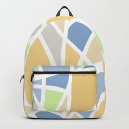 Geometric Shapes - Lilac and Golden Yellow Backpack