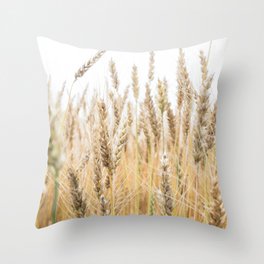 Harvest Wheat Field Throw Pillow
