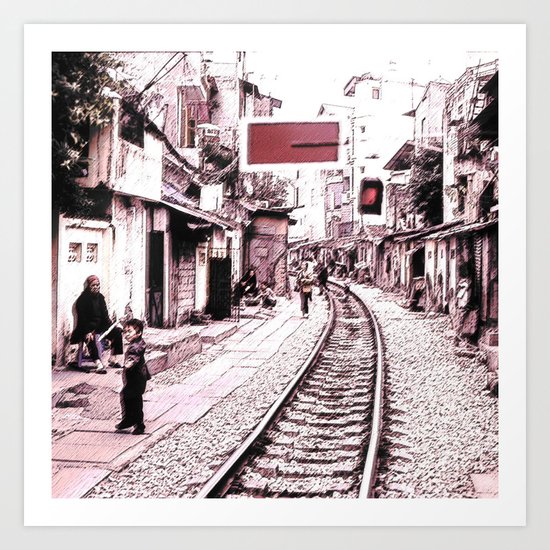 The train is coming soon.... Art Print