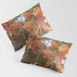 Two Orange Tiger Lily In Sunlight Pillow Sham