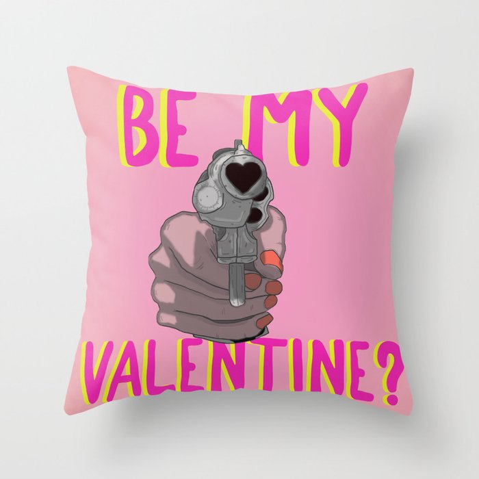Be My Valentine? Throw Pillow