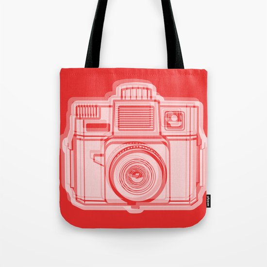 I Still Shoot Film Holga Logo - Reversed Red Tote Bag