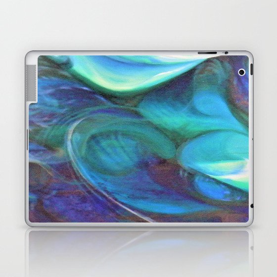 Royal Blue Abstract Oil Study Laptop & iPad Skin