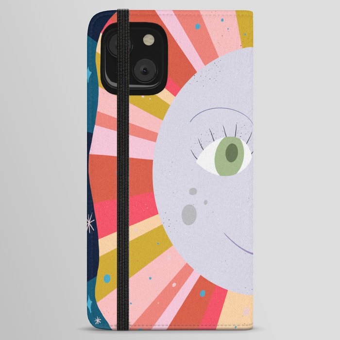 Rainbow Moonbeams - Warm Colors iPhone Wallet Case