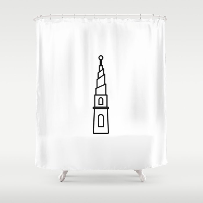 Copenhagen Rooftop Shower Curtain