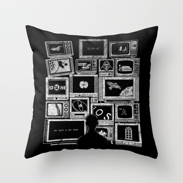TV Addict Throw Pillow