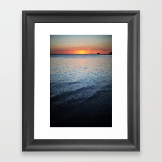 Calm surf Framed Art Print