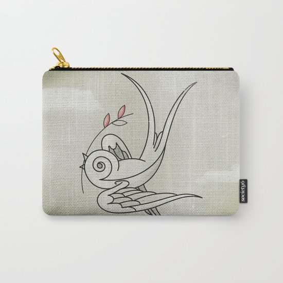 Peace Sparrow Carry-All Pouch
