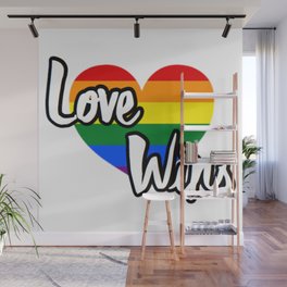 Love Wins - LGBTQ+ Pride Month Wall Mural