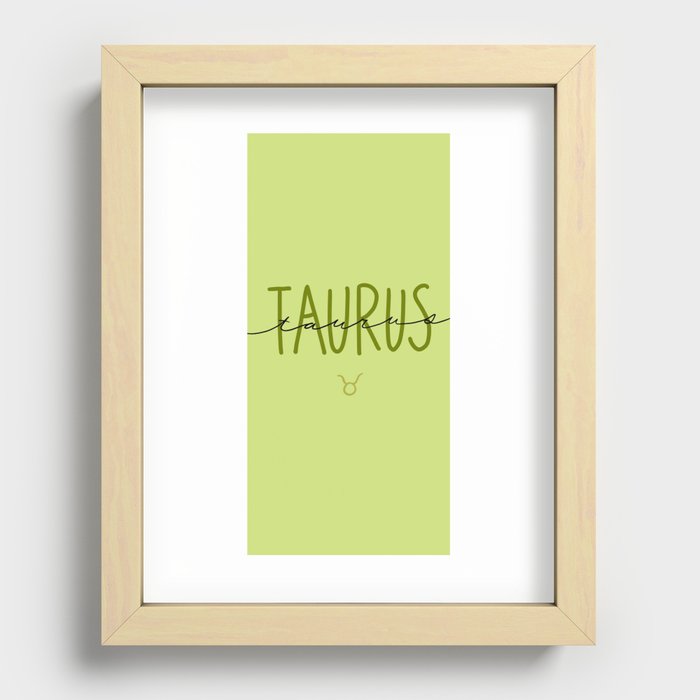 Taurus Recessed Framed Print
