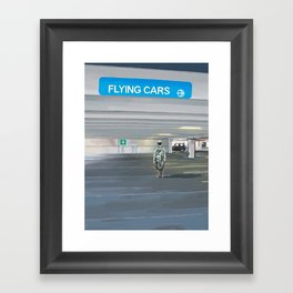 Flying Cars To The Right Framed Art Print