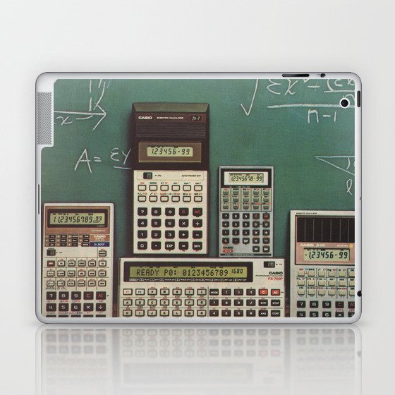 Saga schoorsteen alledaags Casio Calculators...the good old days. Laptop & iPad Skin by Cassandra  Linnea Auker | Society6
