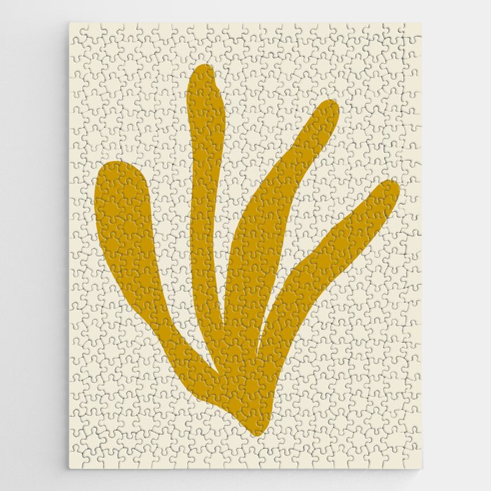 Abstract Botanical Leaf #1 #wall #art #society6 Jigsaw Puzzle