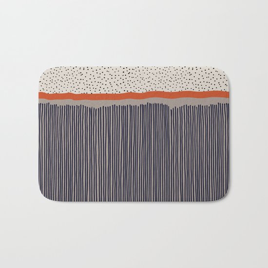 stripes and dots Bath Mat