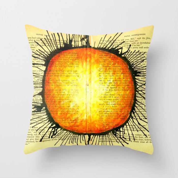 The Sun Who Wanted A Cup Of Strong Espresso Throw Pillow