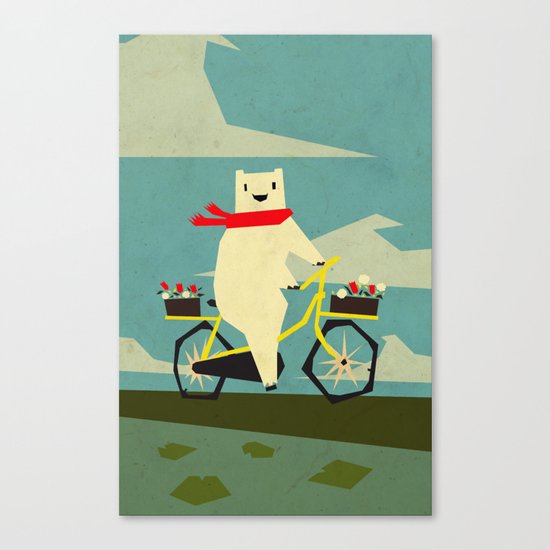 Yeti Taking a Ride Canvas Print