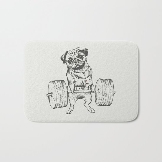 Pug Lift Bath Mat