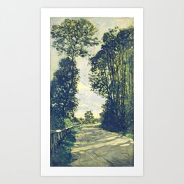 Claude monet road to the saint simeon farm 1864 Impressionism Art Print