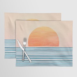 Tropical Sunrise Abstract Landscape Placemat