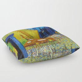 Vincent van Gogh "Café Terrace at Night" Floor Pillow