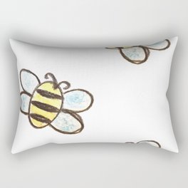 Flying Bees Rectangular Pillow