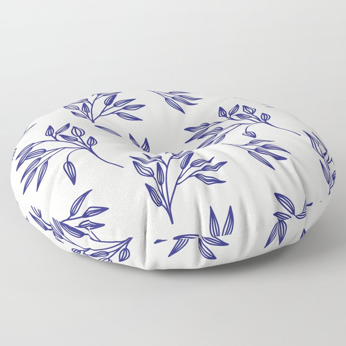 Cozy floral print Floor Pillow