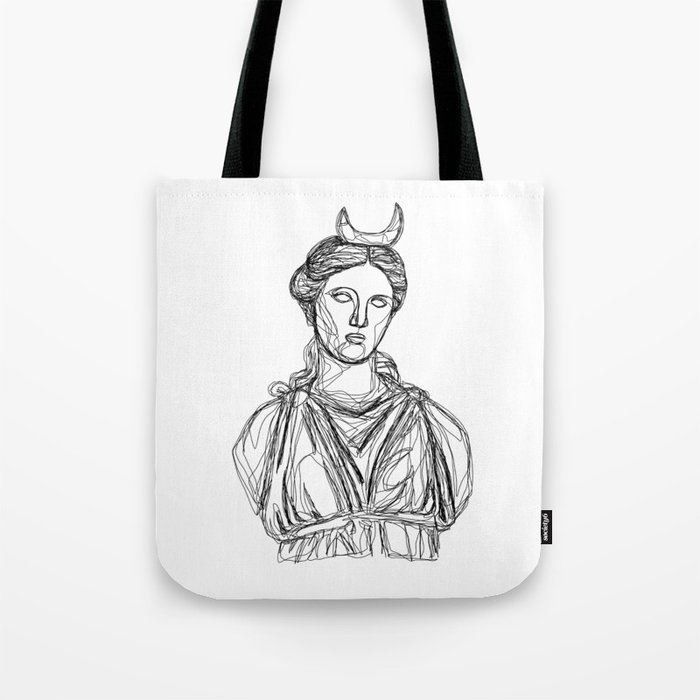Selûne Greek Goddess Tote Bag