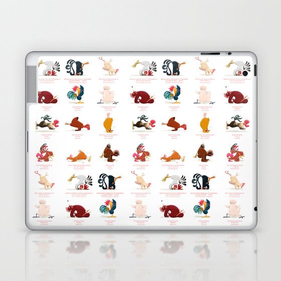 Chicken Yoga Laptop & iPad Skin
