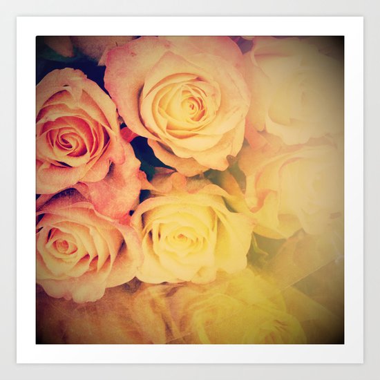 Pretty Little Roses Art Print