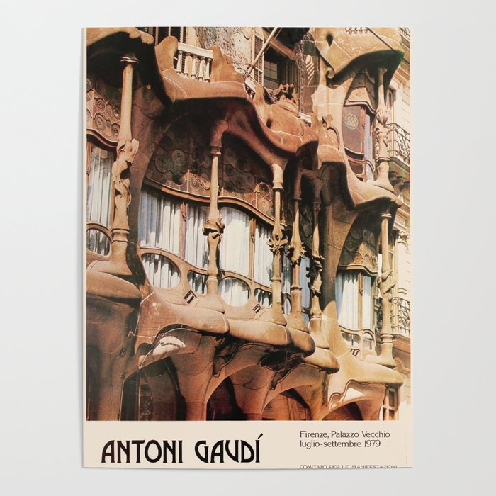 Antoni Gaudi Exhibition poster 1979 Poster