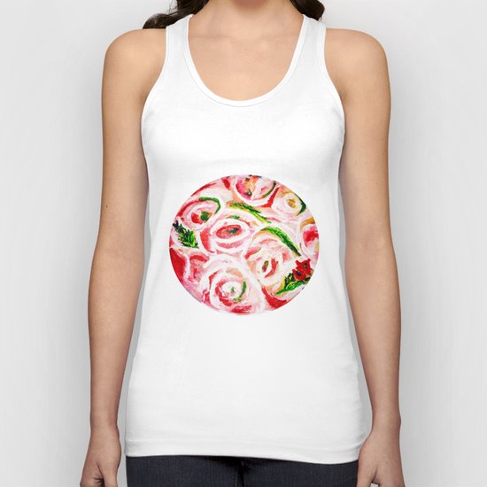 Roses Are Pink Unisex Tank Top