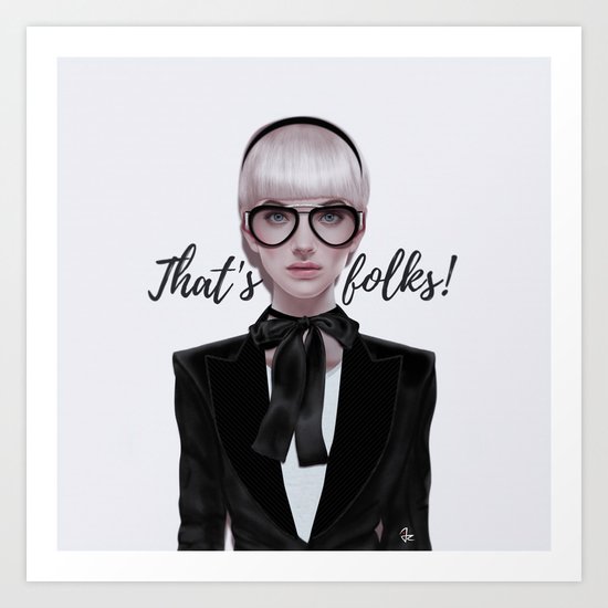 That's__folks! Art Print
